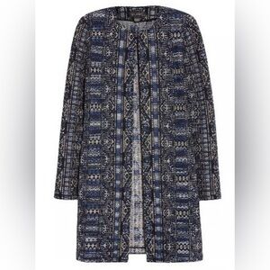 St. John Kian Tapestry Knit Cardigan Sweater